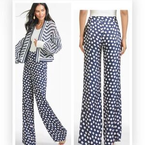 NWT Sachin + Babi Lana Pant Navy/Pink Patterned Pants 350